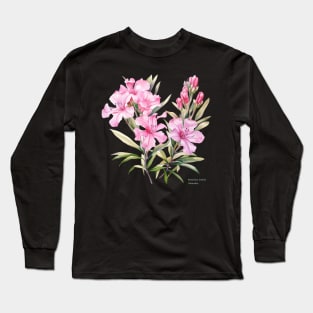 Botanica letalis - Oleander, beautiful flower, Botanical Long Sleeve T-Shirt